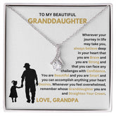 Granddaughter Necklace, Jewelry Gift of Love and Support, Alluring Beauty Necklace